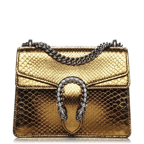 gucci dionysus python mini shoulder bag gold|Gucci dionysus coin bag.